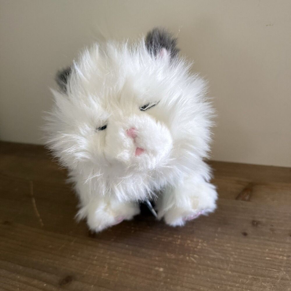 Little Live Pets Cuddles Dream White Kitten Persian Fluffy Cat Interactive
